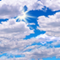 Saturday: Partly sunny, with a high near 79. North wind around 5 mph. 